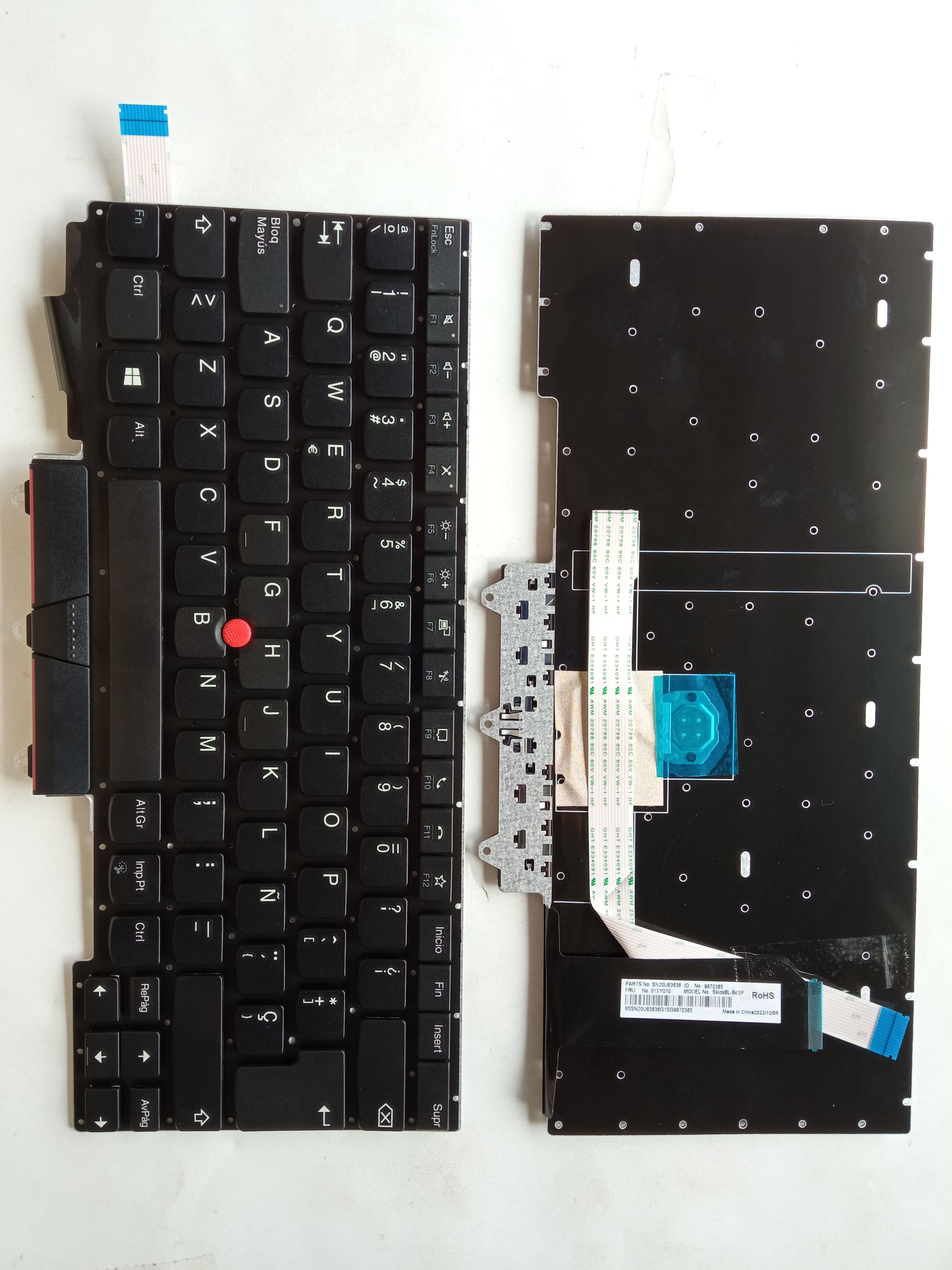 Picture of New Replacement Laptop Keyboard For IBM E14 second generation/E14 GEN2 BLACK With Point (OEM) SP Layout